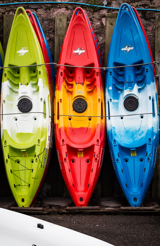 Colourful Kayaks